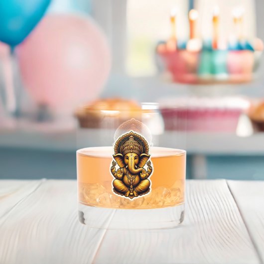 Hindoe God Ganesh / Ganesha Whisky Glas (Insitu (Baby Shower))