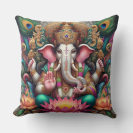 Hindoe God Heer Ganesh / Ganesha Kussen