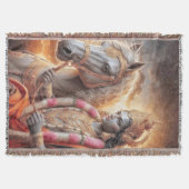 Hindoe God met Paard - Deken (Voorkant)