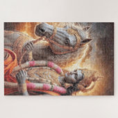 Hindoe God met Paard - Puzzel (Horizontaal)