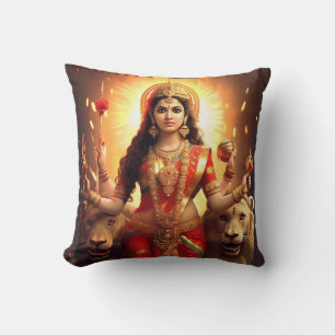 Hindoe Godin Durga Mooi Sierkussen