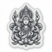 Hindoe Godin Shiva vinyl sticker decal (Voorkant)