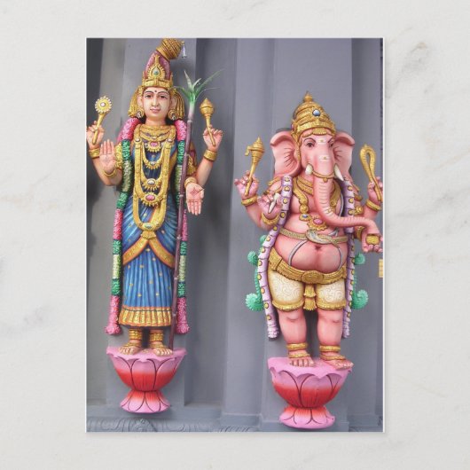 hindoe gods briefkaart (Voorkant)