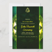 Hindoe Huis Warming Griha Pravesh Golden Chakra Kaart (Voorkant)