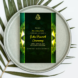 Hindoe Huis Warming Griha Pravesh Golden Chakra Kaart