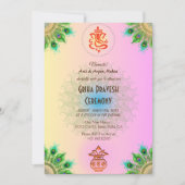 Hindoe Huis Warming Griha Pravesh Ingewikkeld Ontw Kaart (Voorkant)