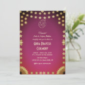 Hindoe Huis Warming Griha Pravesh Kaart (Staand voorkant)