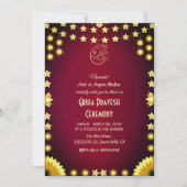 Hindoe Huis Warming Griha Pravesh Kaart (Voorkant)