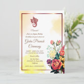 Hindoe Huis Warming Griha Pravesh Kaart (Staand voorkant)