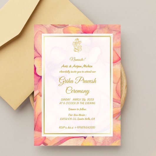 Hindoe Huis Warming Griha Pravesh Kaart