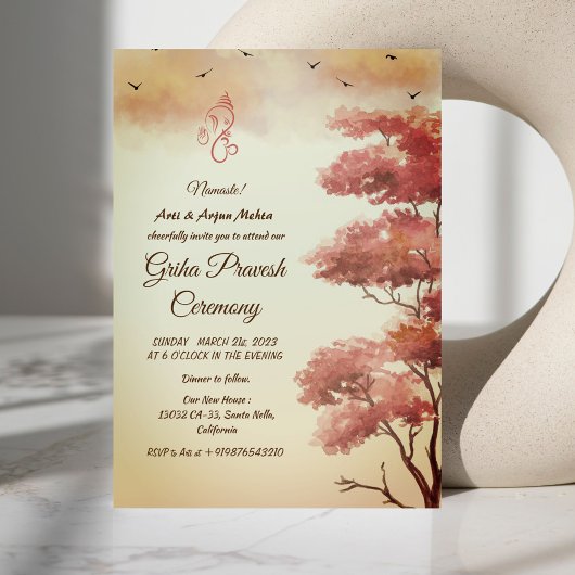 Hindoe Huis Warming Griha Pravesh Kaart