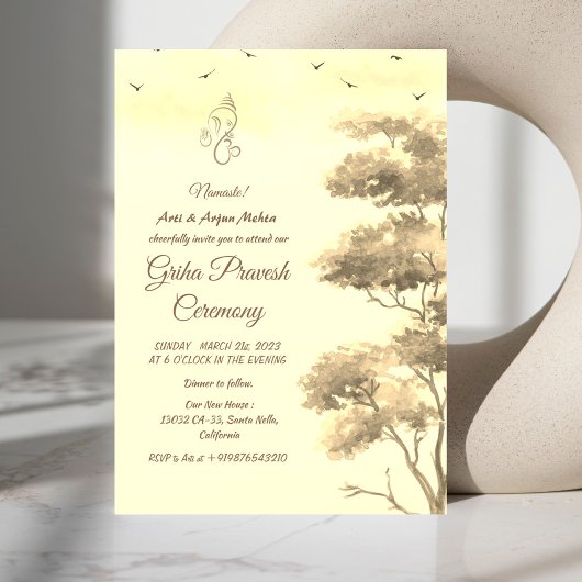 Hindoe Huis Warming Griha Pravesh Kaart