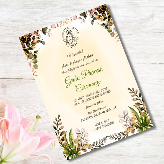 Hindoe Huis Warming Griha Pravesh Kaart