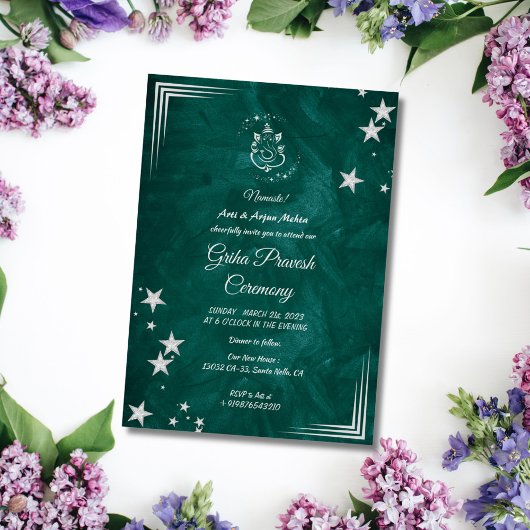 Hindoe Huis Warming Griha Pravesh Kaart