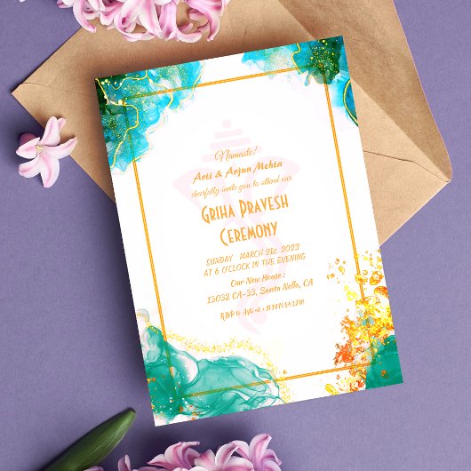 Hindoe Huis Warming Griha Pravesh Kaart