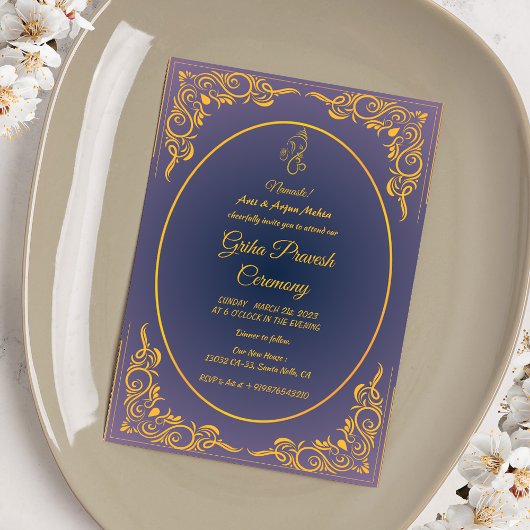 Hindoe Huis Warming Griha Pravesh Kaart