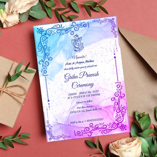 Hindoe Huis Warming Griha Pravesh Kaart