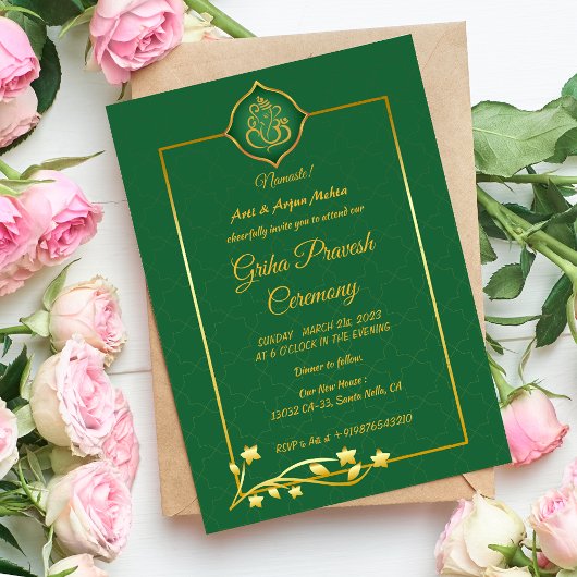 Hindoe Huis Warming Griha Pravesh Kaart