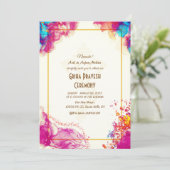 Hindoe Huis Warming Griha Pravesh Kaart (Staand voorkant)