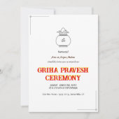 Hindoe Huis Warming Griha Pravesh minimaal Kaart (Voorkant)