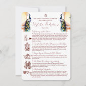 Hindoe huwelijksrituelen pauw Jaipur paleis Kaart (Voorkant)