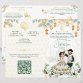 Hindoe huwelijksrituelen programma groen goud (Voorkant / Achterkant)