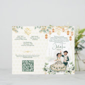 Hindoe huwelijksrituelen programma groen goud (Staand voorkant)