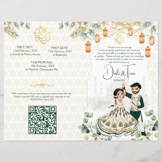 Hindoe huwelijksrituelen programma groen goud (Voorkant)