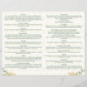 Hindoe huwelijksrituelen programma groen goud flyer (Achterkant)