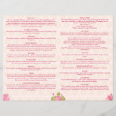 Hindoe huwelijksrituelen programma roze lotus flyer (Achterkant)