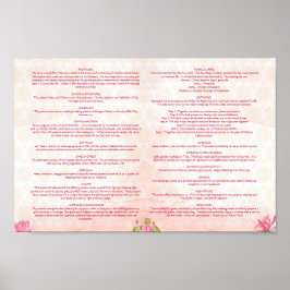 Hindoe huwelijksrituelen programma roze lotus poster