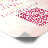 Hindoe huwelijksrituelen programma roze lotus poster (Hoek)