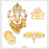 Hindoe-Indiase Stickers (Vel)