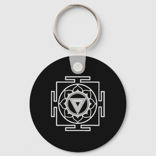 Hindoe Kali Yantra Symbool Hindoeïsme Yoga Oosters Sleutelhanger