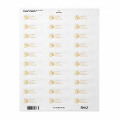 Hindoe OM symbool 2.25"x 0.75"adresetiket Etiket (Full Sheet)