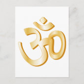 Hindoe om symbool 5,6" x 4,25" briefkaart (Voorkant)