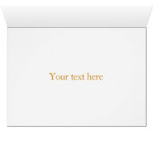 Hindoe Om Symbool 5" x 7" Wenskaart (Binenzijde Horizontaal (Onderkant))