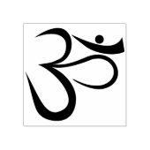 hindoe spirituele om kunst stempel (Afrduk)