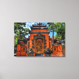 Hindoe Tempel Hinduïsme Indonesië Landschap Foto Canvas Afdruk