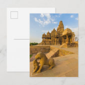 Hindoe-temples in Khajuraho Briefkaart (Voorkant / Achterkant)