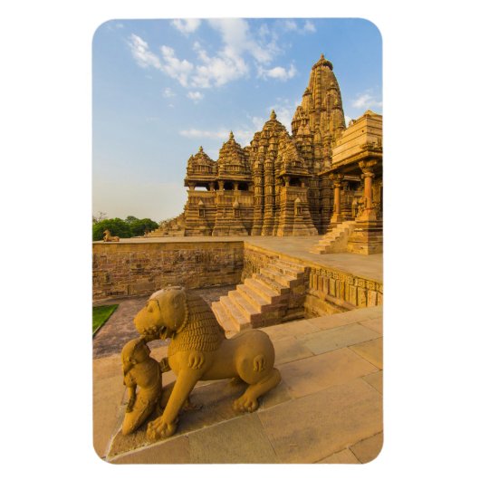 Hindoe-temples in Khajuraho Magneet (Verticaal)