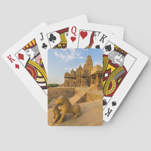 Hindoe-temples in Khajuraho Pokerkaarten (Achterkant)