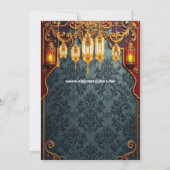 Hindoe traditionele Indiase lantaarns bloemen Kaart (Achterkant)