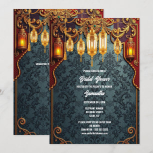 Hindoe traditionele Indiase lantaarns bloemen Kaart