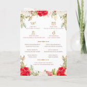 Hindoe Trouwprogramma & Gujarati Trouwprogramma Programma (Achterkant)