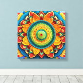 Hindoe vakantie Collectie Canvas Afdruk (Insitu (Houten vloer))