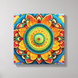 Hindoe vakantie Collectie Canvas Afdruk