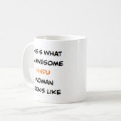 hindoe vrouw, geweldig koffiemok (Voorkant links)