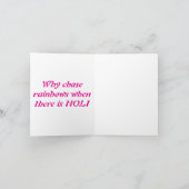 Hindoe Waarom regenbogen achtervolgen als er HOLI  Bedankkaart (Binnen)