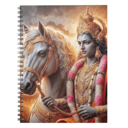 Hindoegod met Paard - Multomap Notitieboek (Voorkant)